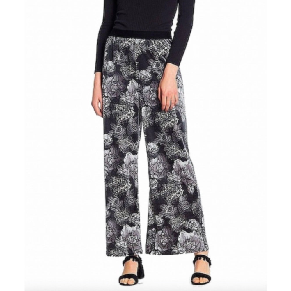 Wild Pearl Palazo Pants Small Velvet Floral